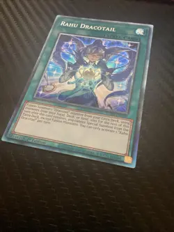 Yugioh! 1x Rahu Dracotail JUSH-EN009 Collector's Rare 1st Ed NM - Image 2