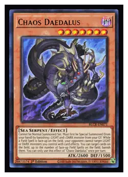 YuGiOh BLCR-EN071 Chaos Daedalus Ultra Rare Crystal Revenge - Image 1