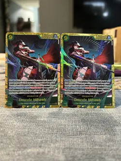 One Piece TCG Dracule Mihawk OP14-119 SEC English NM/M (Lot Of 2) - Image 1
