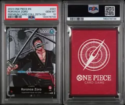 PSA 10 Roronoa Zoro OP01-001 Alt Art One Piece Promo 25th Anniversary Gem Mint - Image 3