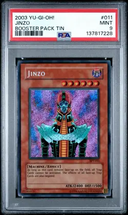 Yu-Gi-Oh! TCG Jinzo BPT-011 Limited Secret Rare Card PSA 9 - Image 1