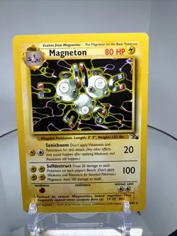 Magneton 26/62 Fossil Pokemon Card Vintage WOTC Non-Holo Rare NM - Image 1