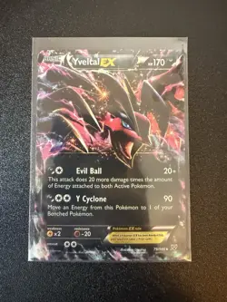 Pokemon TCG Yveltal EX 79/146 XY Base Set Ultra Rare Holo Foil Vintage Card - Image 1