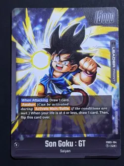 Son Goku : GT Leader Alt Art L FB03-104 Dragon Ball Super Fusion World Eng Card - Image 2