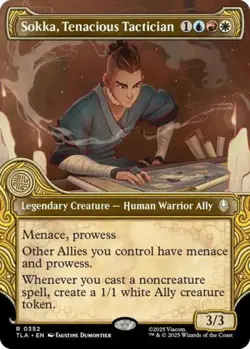 ~ Sokka, Tenacious Tactician (Showcase) ~ NM ~ MTG: Avatar ~ MTG ~ - Image 1