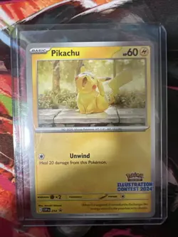 Pikachu - 214 (Illustration Contest 2024) 214 Sv: Scarlet & Violet Promo Cards - Image 1