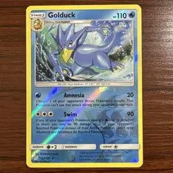 Golduck 27/181 Uncommon Reverse Holo Card Team Up Pokemon TCG NM - Image 1