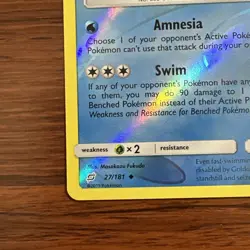 Golduck 27/181 Uncommon Reverse Holo Card Team Up Pokemon TCG NM - Image 5