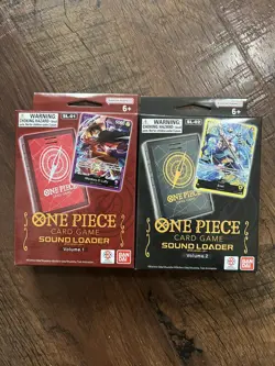 Sound Loader Vol 1 & 2 ONE PIECE Card Game Luffy Enel Set Bandai English Edition - Image 1