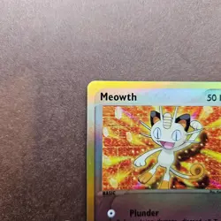 Meowth 42/95 Pokemon EX Team Magma vs Team Aqua Reverse Holo Card - LP - Image 2
