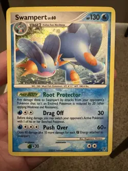 Pokemon TCG Swampert Supreme Victors 12/147 Holo Rare Card - Image 1