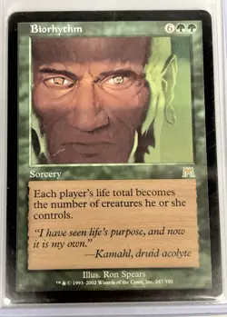MTG Biorhythm - Onslaught Regular Rare #247 - Image 1
