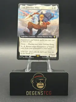 Cid, Freeflier Pilot 0131 extended Commander: Final Fantasy Regular non foil - Image 1