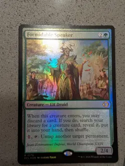Formidable Speaker (FOIL) Lorwyn Eclipsed MTG NM - Image 1