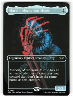 Marvin, Murderous Mimic #367 (Borderless) (NM) (Foil) (MKM) Magic MTG - Image 1