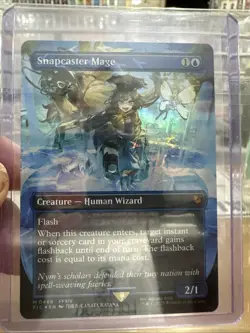 Snapcaster Mage (Borderless) (Chocobo Track Foil) Commander: Final Fantasy Foil - Image 1