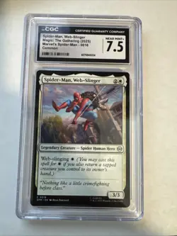 2025 SDCC Magic The Gathering MTG - CGC 7.5 Spider-man C 0016 - Welcome Deck - Image 1