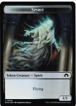 Spirit / Phyrexian Spawn Double-Sided Token (FOIL) - [Modern Horizons 3] MTG - Image 2