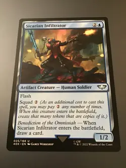 MTG x Warhammer 40k #025 Sicarian Infiltrator NM - Image 1