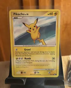 2009 Pikachu Pop Series 9 Pokemon 15/17 Pikachu Lv. 18, Common VINTAGE - Image 1