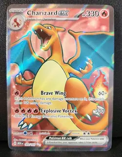 2023 Pokemon SV 151 MEW EN Charizard ex Ultra Rare #183/165 - Image 1