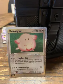 Chansey EX 96/109 Ruby and Sapphire HOLO SWIRL HP Pokemon TCG - Image 1