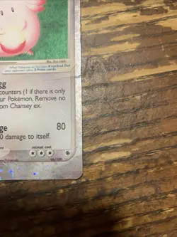 Chansey EX 96/109 Ruby and Sapphire HOLO SWIRL HP Pokemon TCG - Image 4