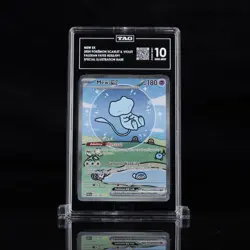 Pokemon Mew ex Paldean Fates Special Illustration Rare #232 TAG 10 Gem Mint - Image 1