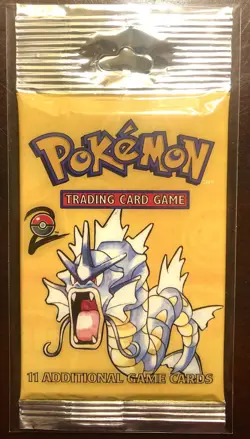 POKEMON BASE SET 2 1999 WOTC SEALED BOOSTER PACK - GYRADOS ART - LOMG CRIMP - Image 1