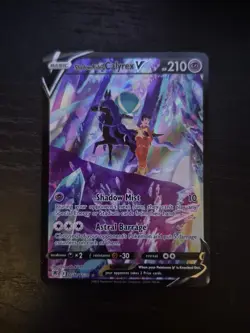 Pokemon TCG Shadow Rider Calyrex v Ultra Rare Card Astral Radiance TG17/TG30 - Image 1