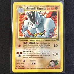 Giovanni's Machoke - 42/132 Gym Challenge - Pokemon TCG - 2000 WOTC TCG - Image 1