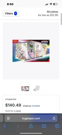 Pokemon TCG : Prismatic Evolutions Premium Figure Collection New & Sealed - Image 2