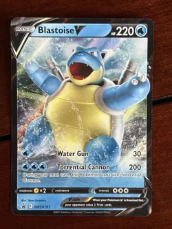 Pokemon Battle Styles Promo Blastoise V SWSH101 Blast Star Holo - Image 1