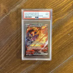 PSA 9 Team Rockets Moltres EX Pokemon TCG Destined Rivals 208/182 - Image 1