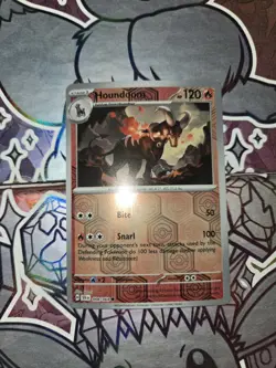 Pokemon TCG Shrouded Fable Reverse Holo 008/064 Houndoom NM - Image 1
