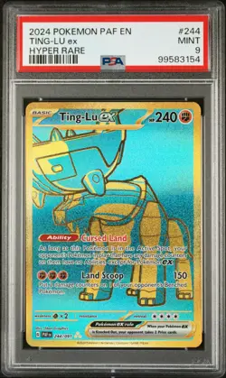 Ting-lu EX 244/091 Hyper Rare Paf En-paldean Fates Pokemon PSA 9 - Image 1