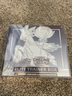 Pokemon 2021 Chilling Reign Ice Rider Calyrex ETB Elite Trainer Box SEALED - Image 1