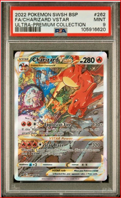 Charizard VSTAR SWSH262- Sword & Shield Black Star Promo Full Art- Pokemon PSA 9 - Image 1