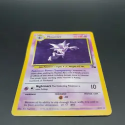 Pokemon TCG Base Set Holo Haunter Fossil LP 6/62 1999 - Image 1