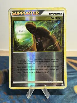 Seeker 88/102 HGSS Triumphant Pokemon Reverse Holo Uncommon Mew Cameo Art HP - Image 1