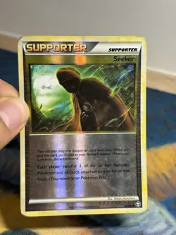 Seeker 88/102 HGSS Triumphant Pokemon Reverse Holo Uncommon Mew Cameo Art HP - Image 3