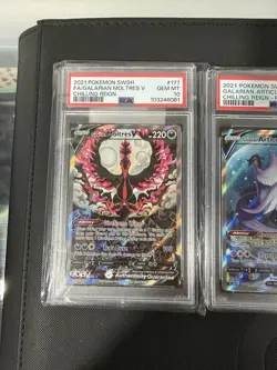 Pokemon TCG Galarian Articuno Zapdos Moltres Set PSA 10 Chilling Reign - Image 3