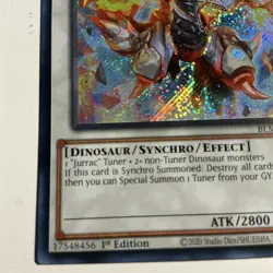 Yu-Gi-Oh! Jurrac Meteor BLMM-EN150 1st Edition (Secret Rare) - Image 4