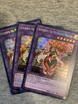 3x Schuberta the Melodious Maestra 1st Edition Secret Rare RA03-EN034 Yu-Gi-Oh! - Image 1
