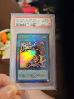 Yu-Gi-Oh PSA10 Thunderforce Attack PGB1-JP001 Ultimate Japanese - Image 1