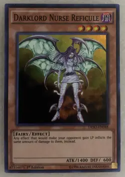 Yugioh Darklord Nurse Reficule DESO-EN048 Super Rare 1st Ed LP - Image 1