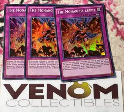 3x (M/NM) - The Monarchs Erupt - MP15-EN044 - Super Rare - 1st Edition YuGiOh - Image 1