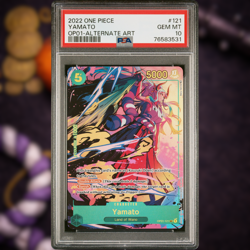 PSA 10 Yamato #OP01-121 One Piece Romance Dawn 2022 Alternate Art - Image 1