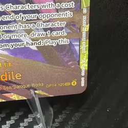 Crocodile - OP14-120 - SECRET RARE - One Piece: The Azure Sea's Seven - Image 2
