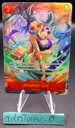 Nefeltari Vivi OP04-118 Alt Art Secret Rare Kingdom of Intrigue Foil NM - Image 2